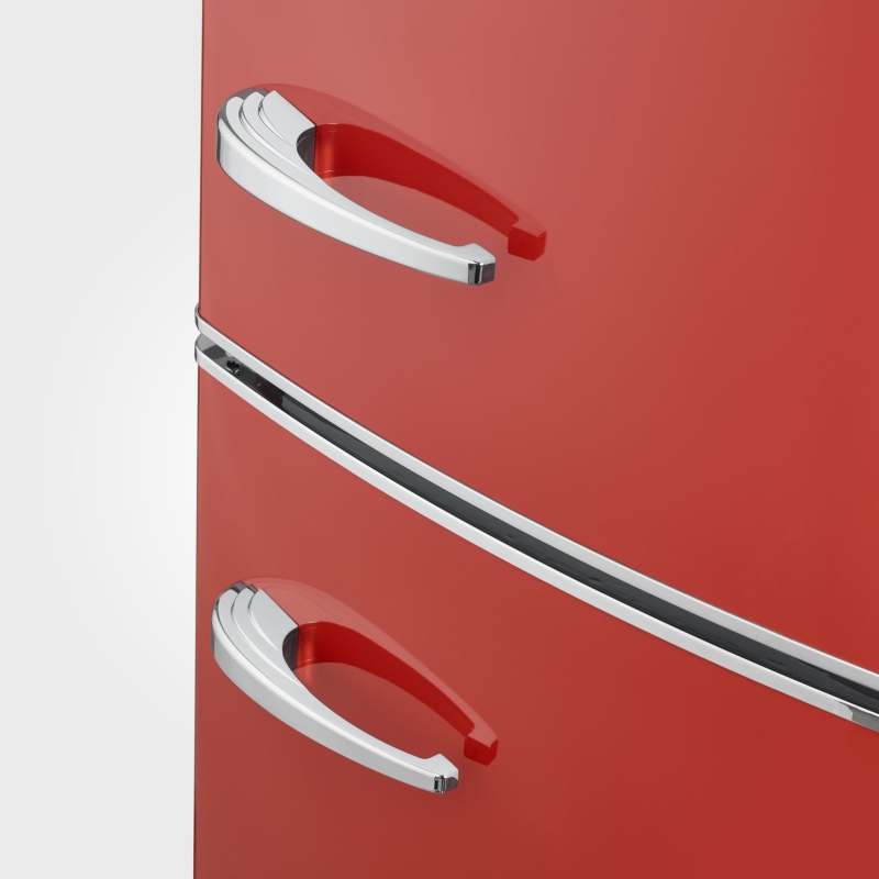 SEVERIN RKG 8997 FRIGORIFERO COMBINATO LINEA RETRO' 315 LT CLASSE E COLORE ROSSO - PROMO