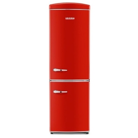 SEVERIN RKG 8997 FRIGORIFERO COMBINATO LINEA RETRO' 315 LT CLASSE E COLORE ROSSO - PROMO