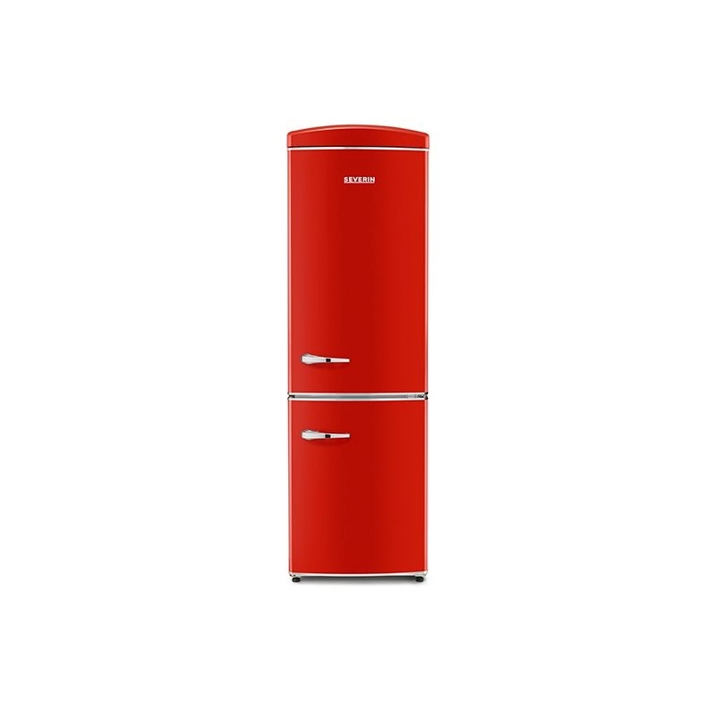 SEVERIN RKG 8997 FRIGORIFERO COMBINATO LINEA RETRO' 315 LT CLASSE E COLORE ROSSO - PROMO