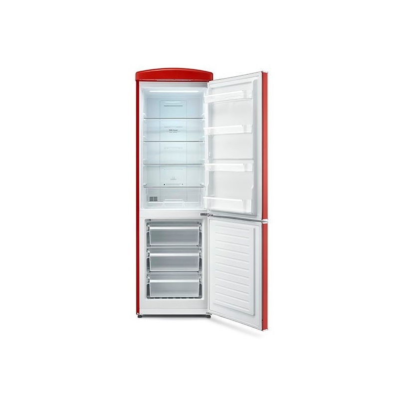 SEVERIN RKG 8997 FRIGORIFERO COMBINATO LINEA RETRO' 315 LT CLASSE E COLORE ROSSO - PROMO