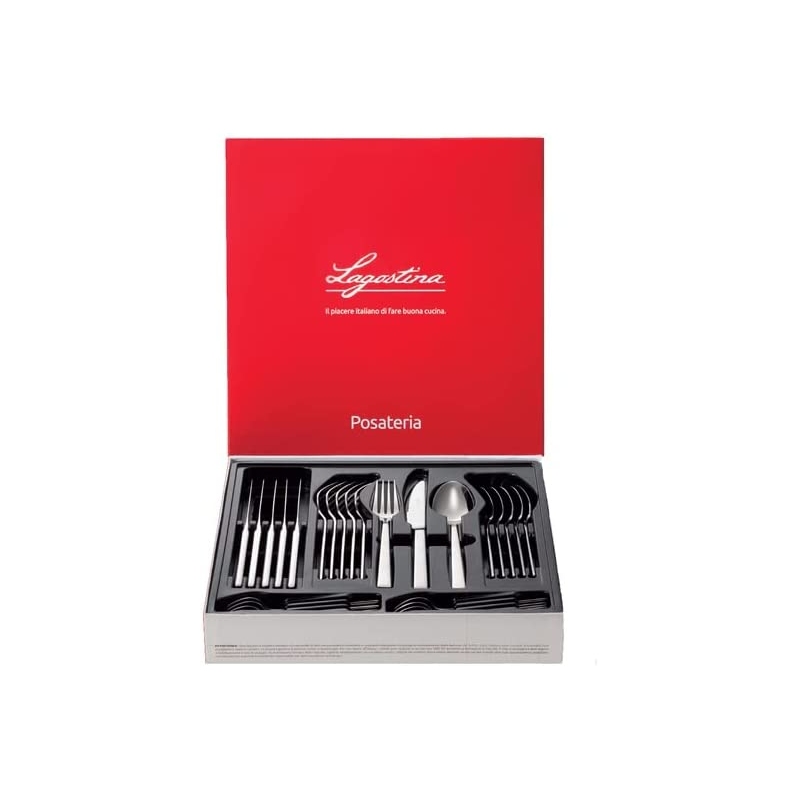 LAGOSTINA GIADA SET DI POSATE PER 6 PERSONE IN...