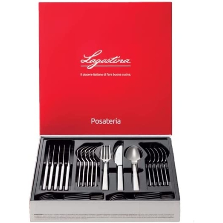 LAGOSTINA GIADA SET DI POSATE PER 6 PERSONE IN ACCIAIO INOX - 014453652724
