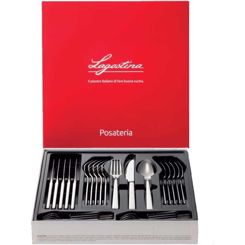 LAGOSTINA LUISA SET DI POSATE PER 6 PERSONE IN...