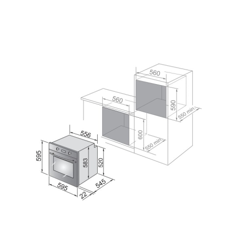 DE LONGHI CM 9L AV FORNO DA INCASSO ELETTRICO 74LT EASYSTEAM IDROCLEAN AVENA - CM9LAV