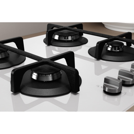 INDESIT ING 61T/WH PANO COTTURA DA INCASSO 60CM 4 FUOCHI GRIGLIE IN GHISA COLORE BIANCO - PROMO