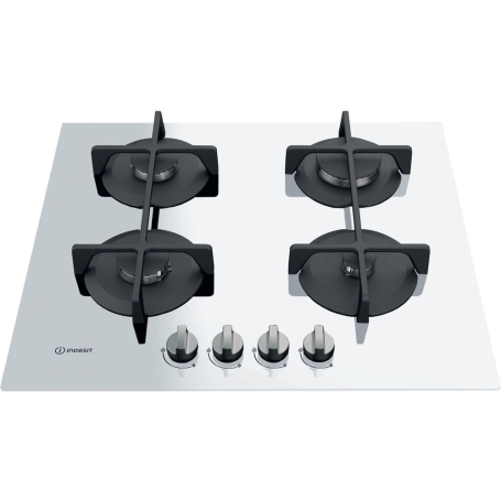 INDESIT ING 61T/WH PANO COTTURA DA INCASSO 60CM 4 FUOCHI GRIGLIE IN GHISA COLORE BIANCO - PROMO