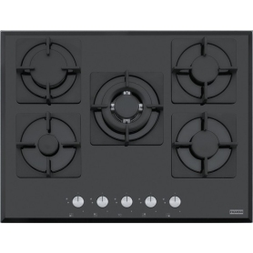 FRANKE FHNS 705 4G TC BK C - 106.0490.102 PIANO COTTURA DA INCASSO 70CM 5 FUOCHI A GAS COLORE NERO