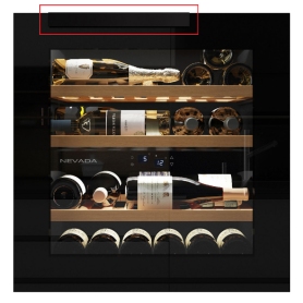 YOUWINE NW41D-BFG-H SERIE NEVADA CANTINETTA VINI FULL GLASS 41 BOTTIGLIE 83 LT CLASSE G COLORE NERO