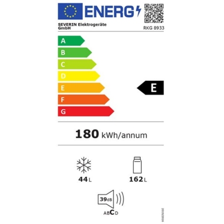 SEVERIN RKG 8933 FRIGORIFERO DOPPIA PORTA LINEA RETRO' 208 LT CLASSE E COLORE CREMA - PROMO SEVERIN RKG 8933 FRIGORIFERO DOPPIA PORTA LINEA RETRO' 208 LT CLASSE E COLORE CREMA - PROMO