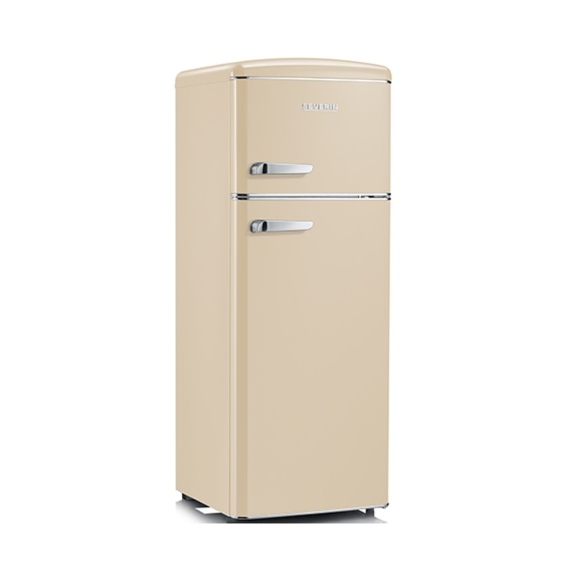 SEVERIN RKG 8933 FRIGORIFERO DOPPIA PORTA LINEA RETRO' 208 LT CLASSE E COLORE CREMA - PROMO