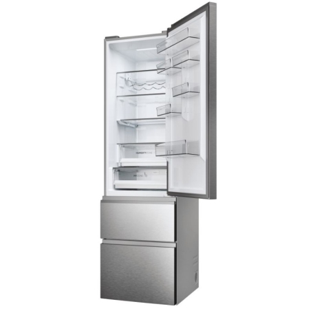 HAIER HTW5620DNMG FRIGORIFERO 3 PORTE NO FROST 414LT WIFI CLASSE D COLORE ARGENTO