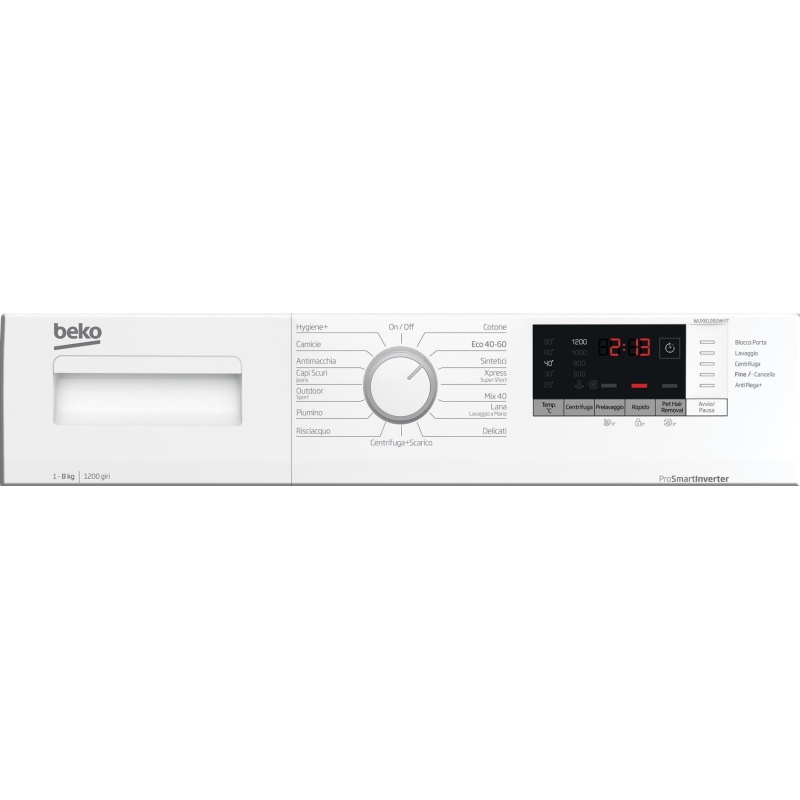 BEKO WUX81282WI/IT LAVATRICE 8KG 1200 GIRI...