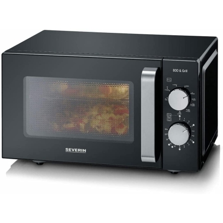 SEVERIN MW7762 FORNO A MICROONDE NERO 20 LT CON GRILL NERO