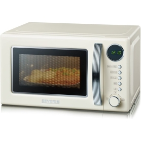 SEVERIN MW7892 FORNO A MICROONDE RETRO' 20LT CON GRILL CREMA