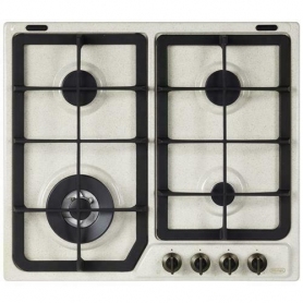 PIANO COTTURA DE LONGHI  AVF46PRO A GAS 4 FUOCHI COLORE AVENA GARANZIA ITALIA