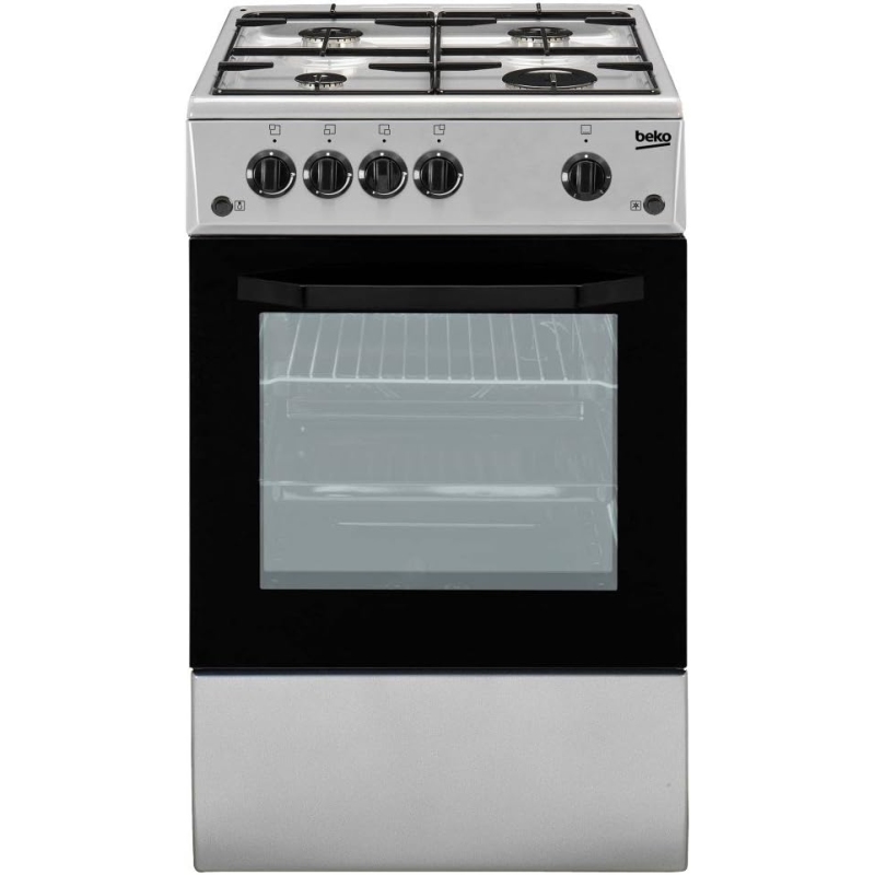 BEKO CSG42011FS CUCINA 50X50 4 FUOCHI A GAS FORNO A GAS COLORE INOX