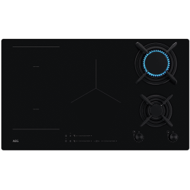 AEG HDB95623NB PIANO COTTURA MISTO 88 CM 2 BRUCIATORI A...