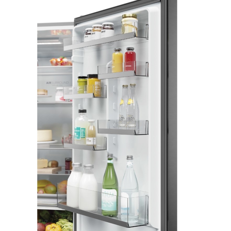 HAIER HDW1620CNPK FRIGORIFERO COMBINATO 377 LT NO FROST WIFI CLASSE C INOX