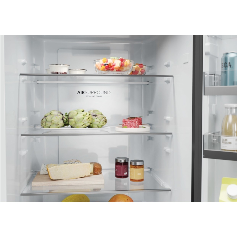 HAIER HDW1620CNPK FRIGORIFERO COMBINATO 377 LT NO FROST WIFI CLASSE C INOX