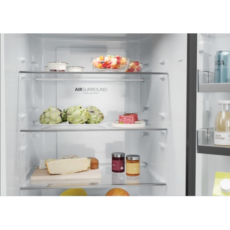 HAIER HDW1620CNPK FRIGORIFERO COMBINATO 377 LT NO FROST WIFI CLASSE C INOX