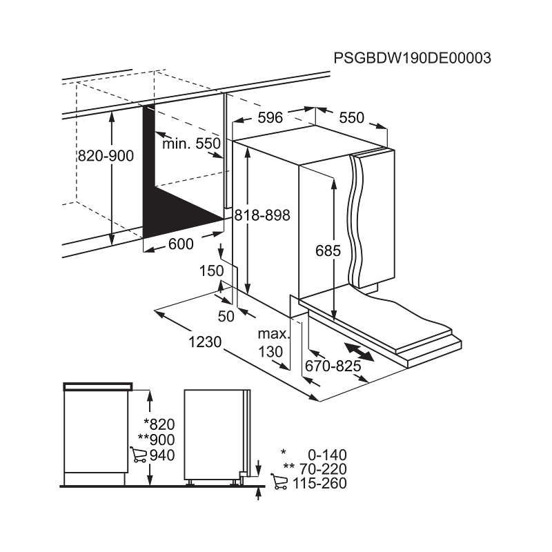 ELECTROLUX EEZ69305L LAVASTOVIGLIE DA INCASSO A...
