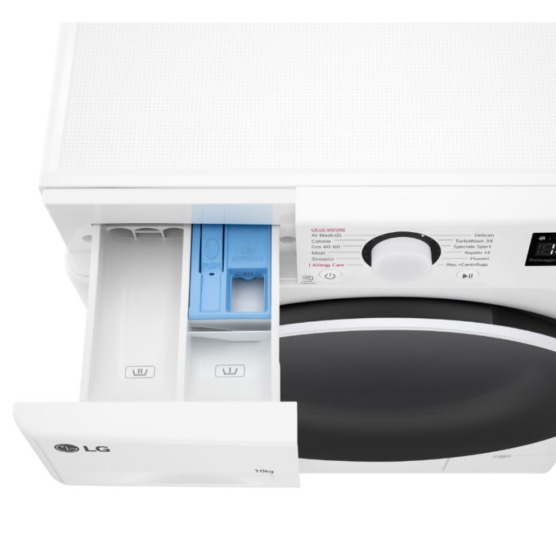 LG F4R5010TSWW LAVATRICE 10KG 1400 GIRI 13 PROGRAMMI INVERTER CLASSE A - PROMO
