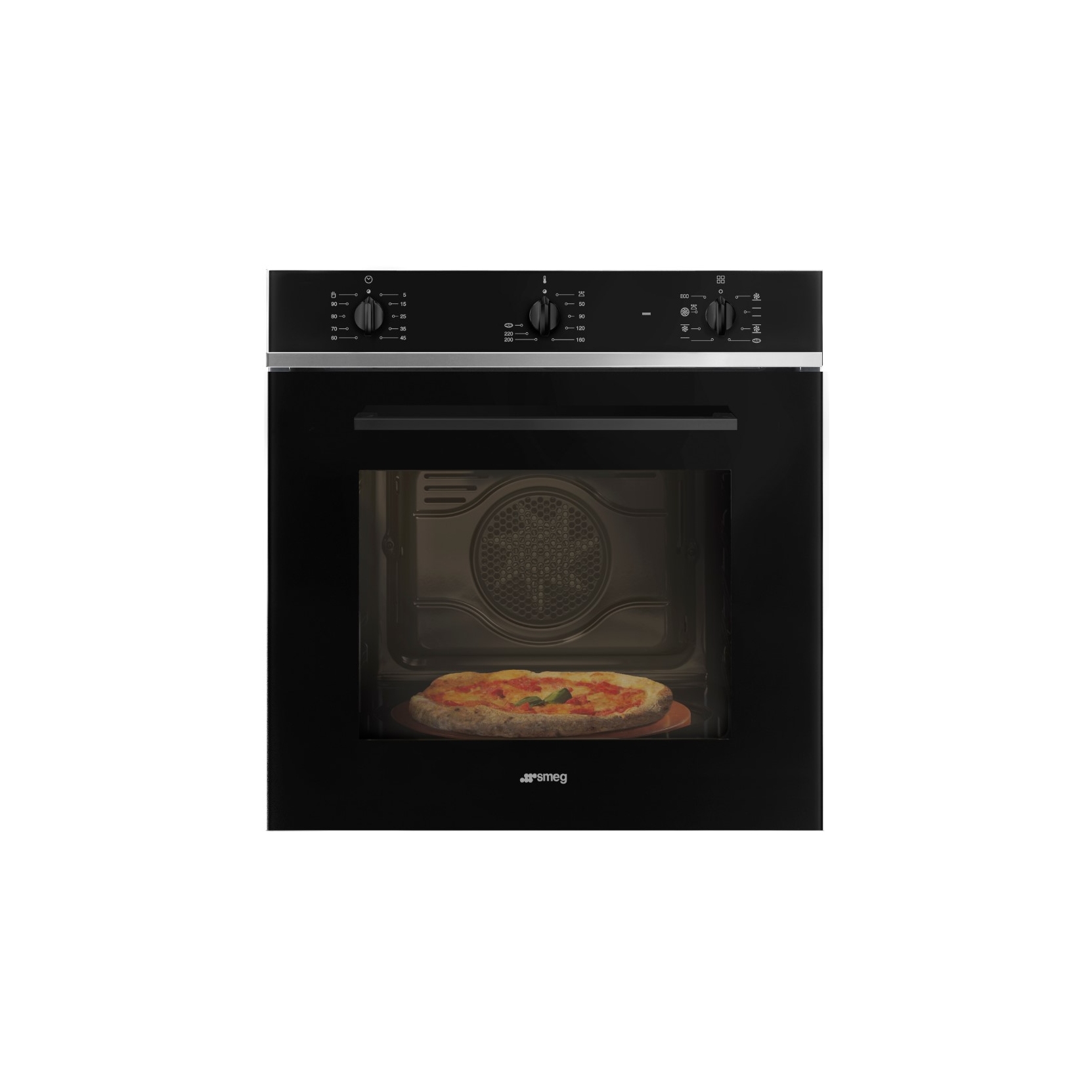 SMEG Forno Elettrico da Incasso SF6400TVN Capacità 70 L Multifunzione  Ventilato Pulizia a Vapore Potenza 3000 W Colore Nero