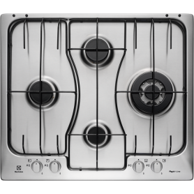 PIANO COTTURA REX RGG6243LOW 4 F CON 1 TRIPLA CORONA BIANCO CM 60 COM. FRONTALI