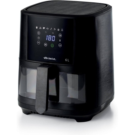 ARIETE 4626 AIR FRYER FRIGGITRICE AD ARIA 6LT 1300W 8 PROGRAMMI COLORE NERO