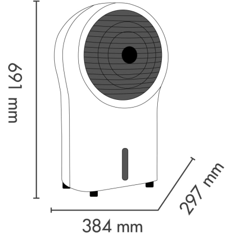 ARGO POLIFEMO ZEUS RAFFRESCATORE EVAPORATIVO 3 VELOCITA'