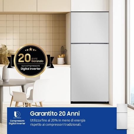 SAMSUNG RT38CB6624C1 FRIGORIFERO DOPPIA PORTA BESPOKE NO FROST 393LT BIANCO CLASSE E