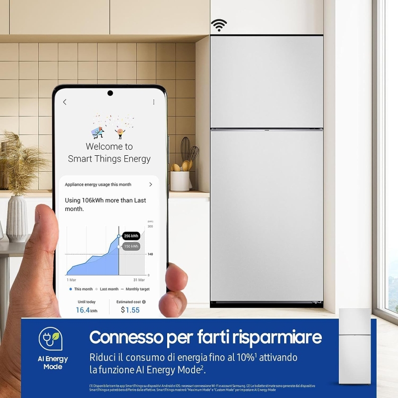 SAMSUNG RT38CB6624C1 FRIGORIFERO DOPPIA PORTA...