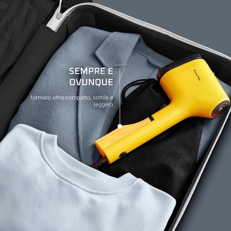 ROWENTA DR2026 FERRO DA STIRO VERTICALE PORTATILE 1300W SERBATOIO 70ML GIALLO
