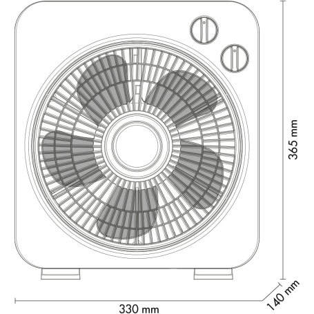 ARGO BOXY VENTILATORE DA PAVIMENTO 5 PALE 50W BIANCO