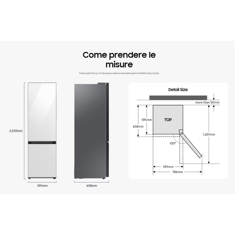 SAMSUNG RB38C603DEL/EF FRIGORIFERO COMBINATO...