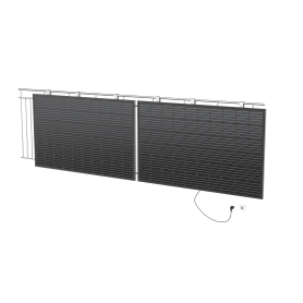 LIGHTMATE LMG2-BH-SK-05 PANNELLO SOLARE DA BALCONE POTENZA 740 Wp COMPRESO DI ACCESSORI E KIT DI INSTALLAZIONE - PROMO