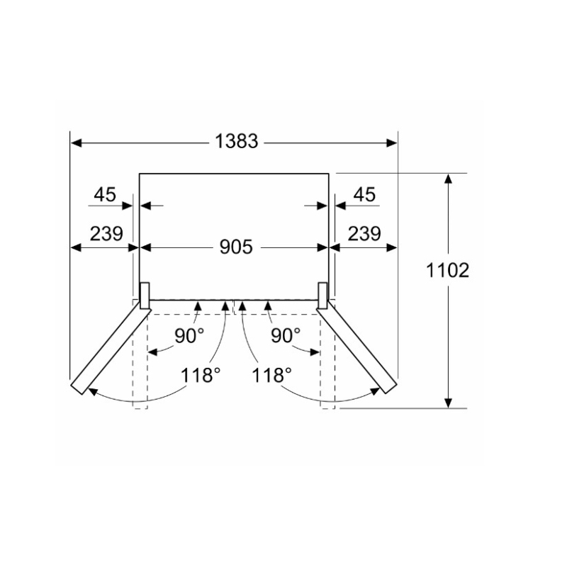 BOSCH KFN96AXEA FRIGORIFERO 4 PORTE 605LT NO...