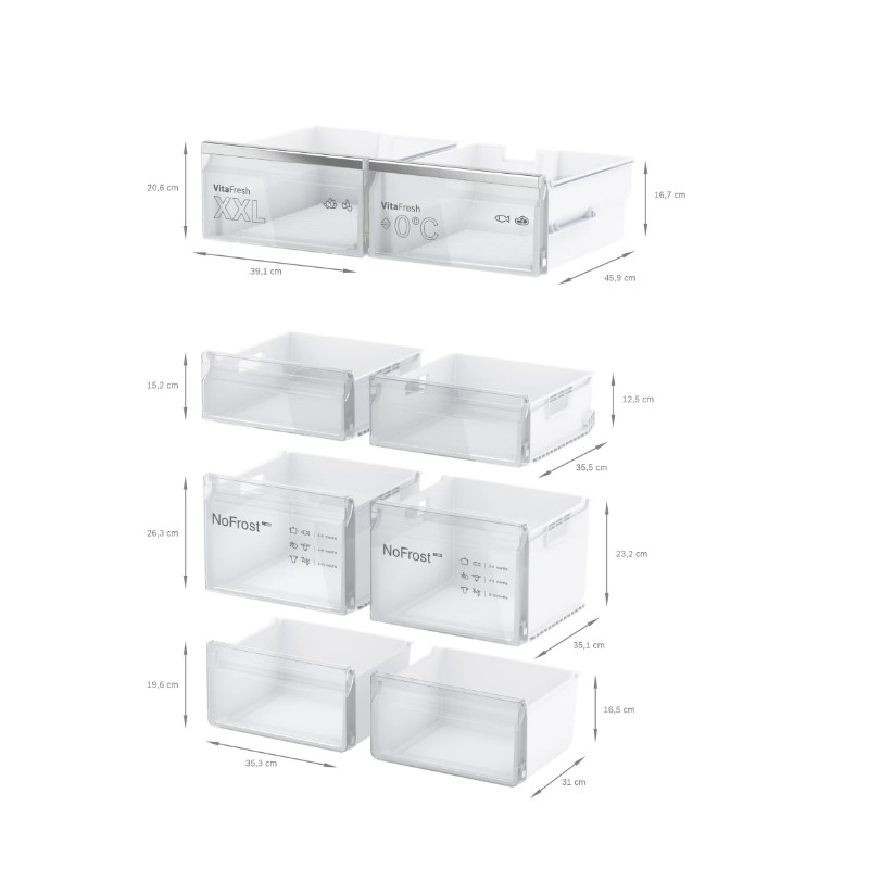 BOSCH KFN96AXEA FRIGORIFERO 4 PORTE 605LT NO...