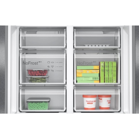 BOSCH KFN96AXEA FRIGORIFERO 4 PORTE 605LT NO FROST WIFI CLASSE E INOX NERO
