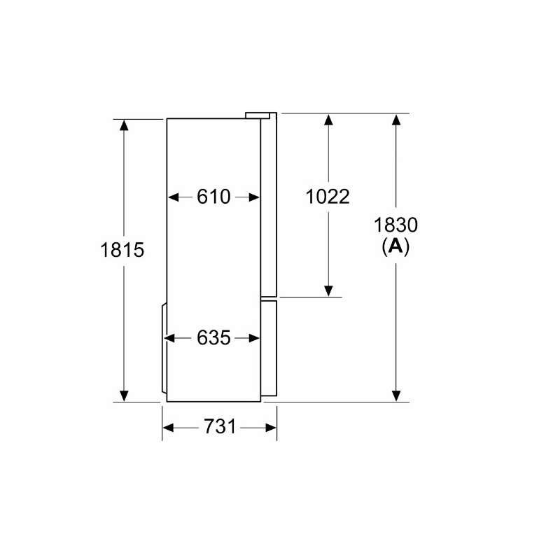 BOSCH KFN96AXEA FRIGORIFERO 4 PORTE 605LT NO...