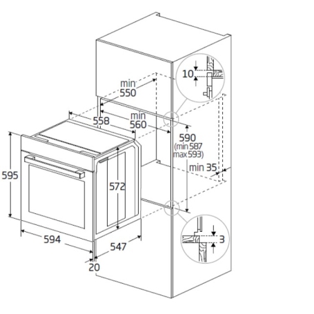 BEKO BBIM12300X FORNO DA INCASSO MULTIFUNZIONE 72LT CLASSE A INOX