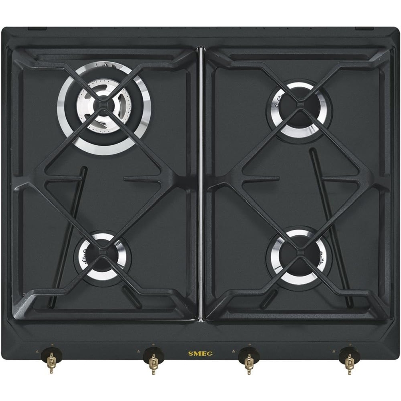 SMEG SRV864AOGH PIANO COTTURA DA INCASSO 4 FUOCHI A GAS COLORE ANTRACITE