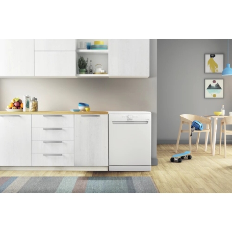 INDESIT D2F HK26 LAVASTOVIGLIE LIBERA INSTALLAZIONE 14 COPERTI CLASSE E COLORE BIANCO - D2FHK26