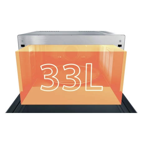 WHIRLPOOL MWSC9133SX FORNO A MICROONDE 33LT 2000W COLORE INOX/NERO - PROMO