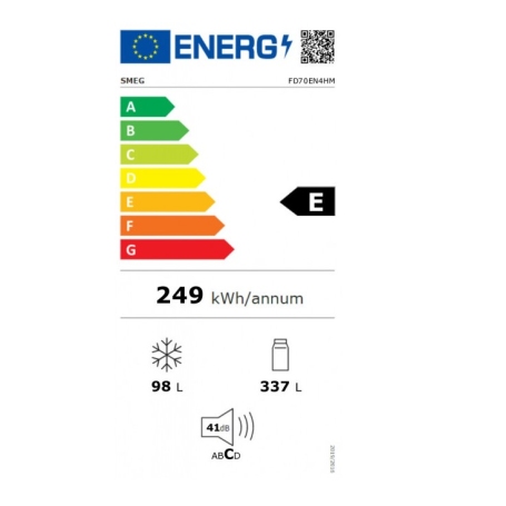 SMEG FD70EN4HM FRIGORIFERO DOPPIA PORTA TOTAL NO FROST 435LT SABBIA EFFETTO MARMO CLASSE E