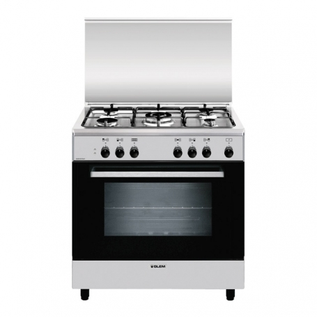 GLEM GAS U664VI CUCINA A GAS 4 FUOCHI FORNO A GAS 60x60 CM COLORE INOX - PROMO