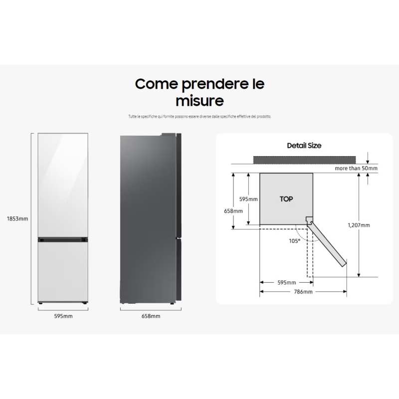 SAMSUNG RB34C675DSA FRIGORIFERO COMBINATO...
