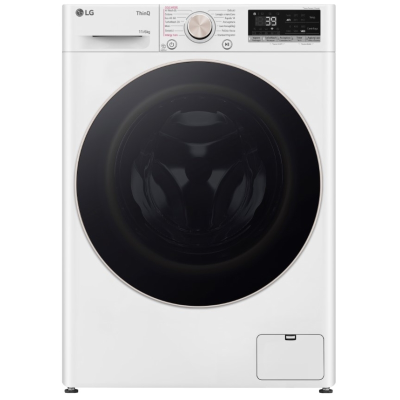 LG D4R7011TSWG LAVASCIUGA 11/6KG 1400 GIRI AI DD INVERTER VAPORE CLASSE A/D