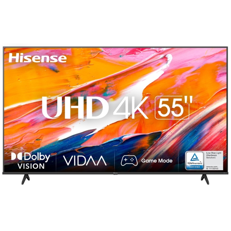 HISENSE 55A69K TV LED 55'' SMART TV UHD 4K DVB-T2 HEVC MAIN10/S2/C-MPEG4 COLORE NERO - PROMO