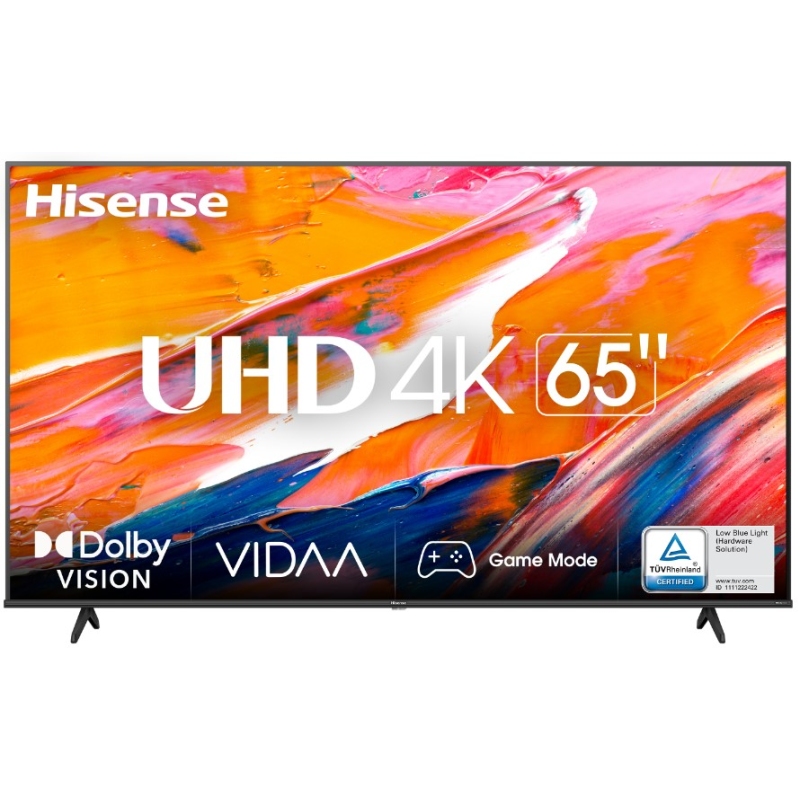 HISENSE 65A69K TV LED 65'' SMART TV UHD 4K DVB-T2 HEVC MAIN10/S2/C MPEG4 COLORE NERO - PROMO
